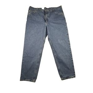 Carhartt Men's 44x32‎ Blue Denim Relaxed Fit Jeans SEE DESCRIPTION